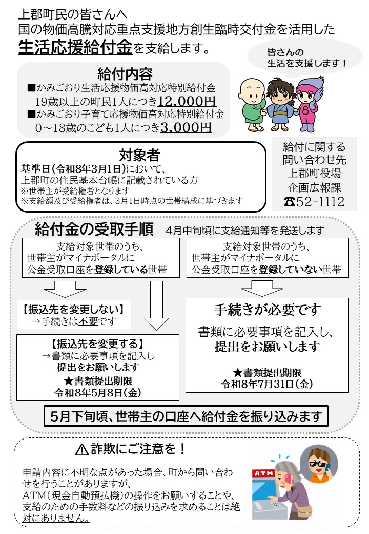 生活応援給付金チラシ