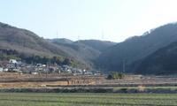 麓からみた小野豆高原の画像