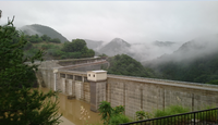 平成30年3月に竣工した金出地ダムの写真