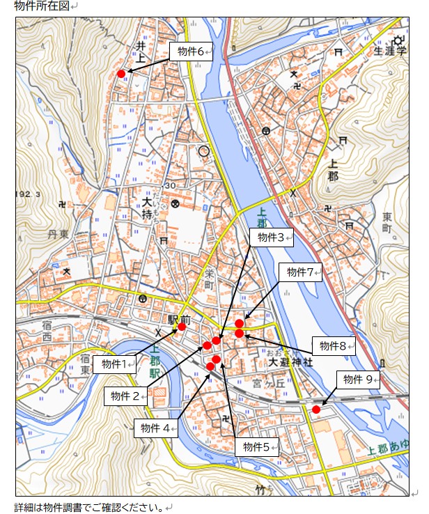 物件の所在図