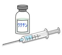 ワクチンの瓶と注射器のイラスト