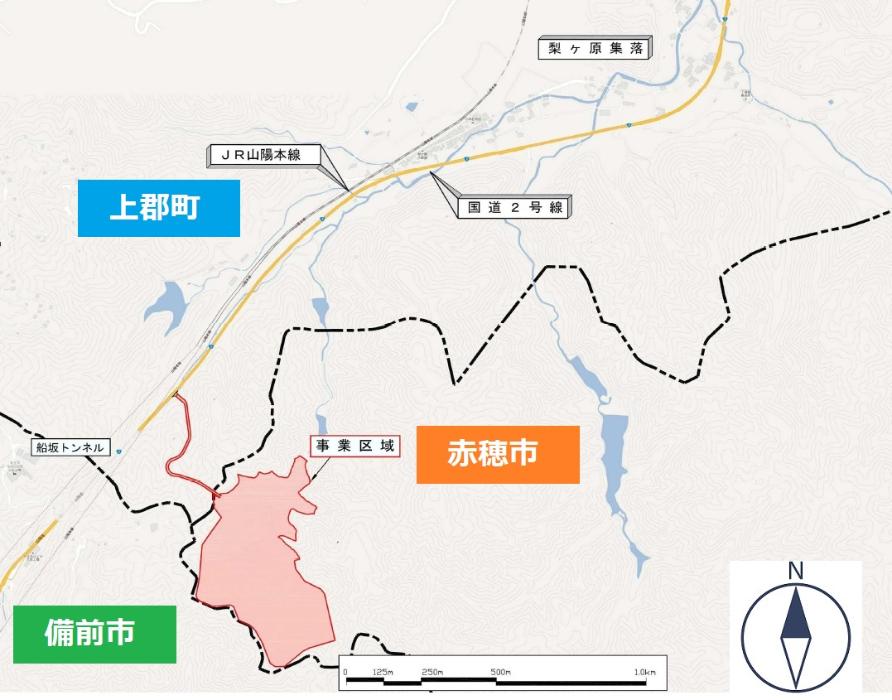 産業廃棄物最終処分場の建設計画地