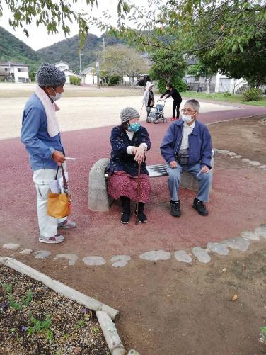 認知症模擬訓練の様子